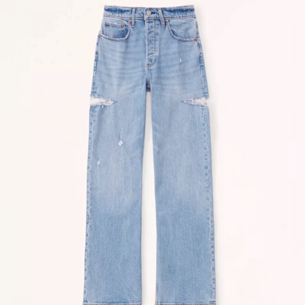 NWT Abercrombie & Fitch Curve Love Low Rise 90s Baggy Jean size 34 Short